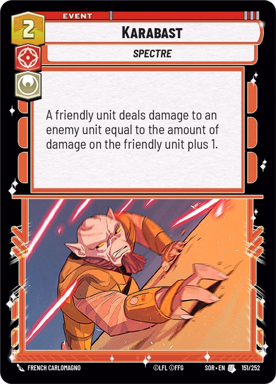Karabast SOR-151 Star Wars Unlimited card