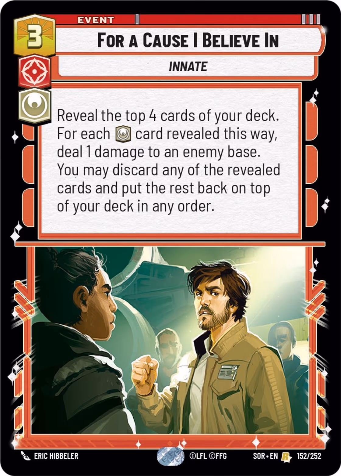 For a Cause I Believe In SOR-152 Star Wars Unlimited card