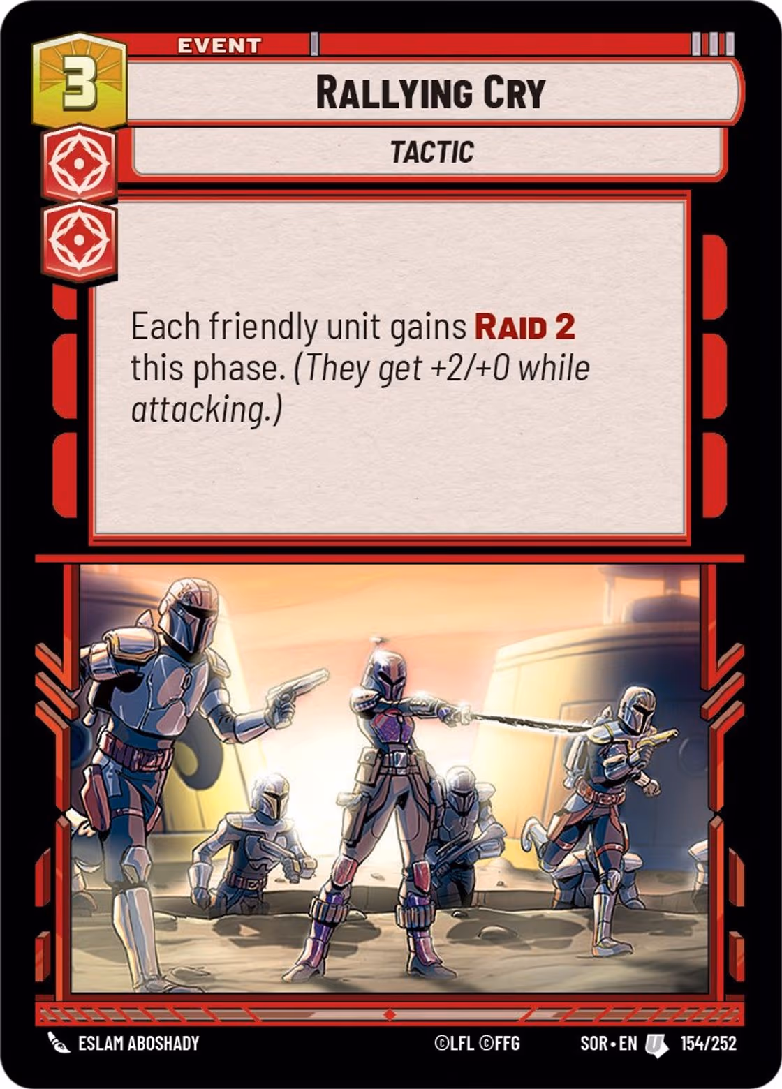 Rallying Cry SOR-154 Star Wars Unlimited card