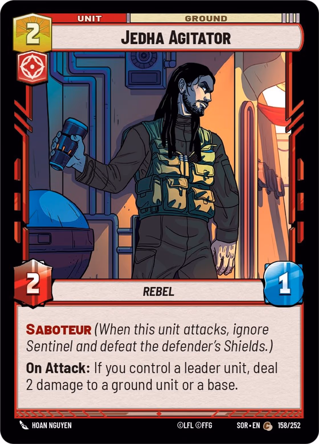 Jedha Agitator SOR-158 Star Wars Unlimited card