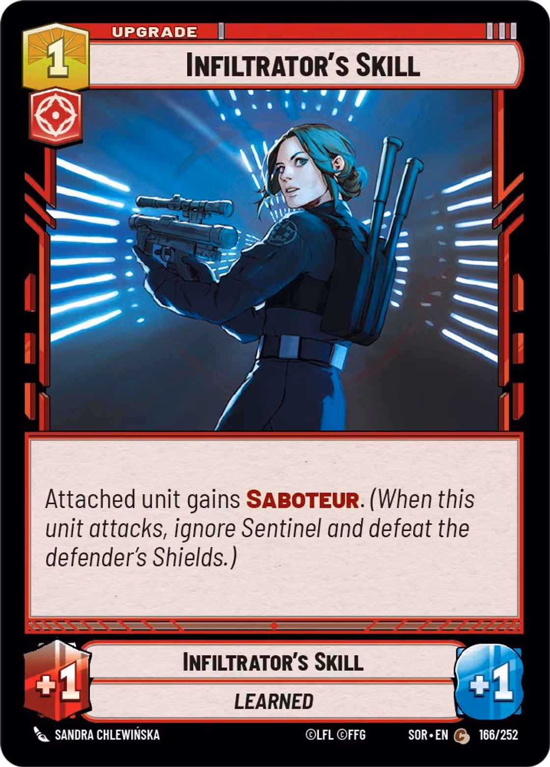Infiltrator's Skill SOR-166 Star Wars Unlimited card