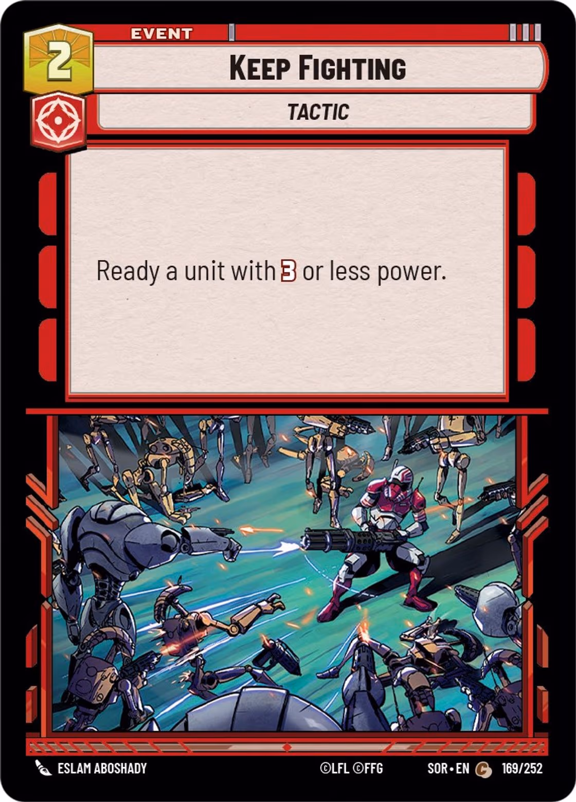 Keep Fighting SOR-169 Star Wars Unlimited card
