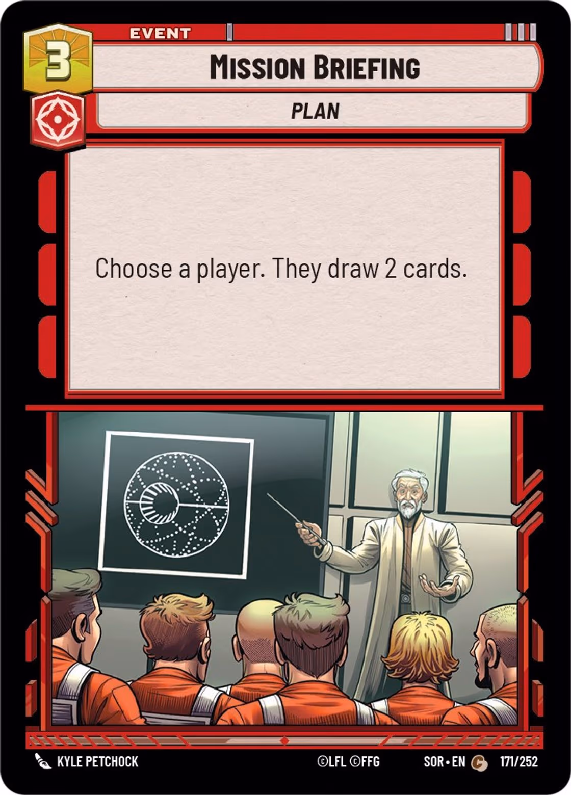 Mission Briefing SOR-171 Star Wars Unlimited card