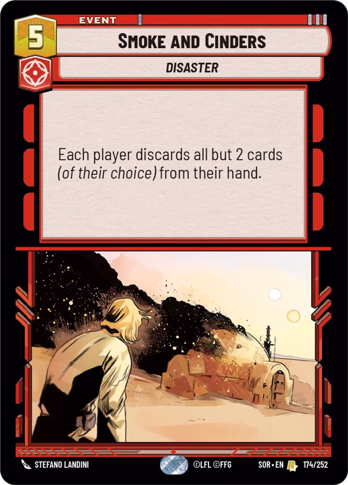 Smoke and Cinders SOR-174 Star Wars Unlimited card