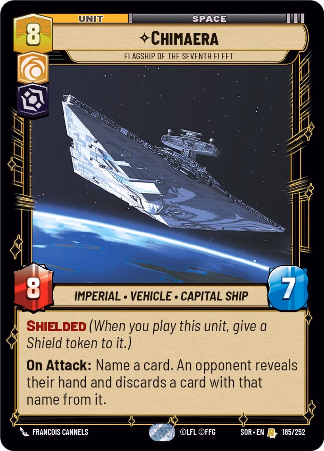 Chimaera - Flagship of the Seventh Fleet SOR-185 Star Wars Unlimited card