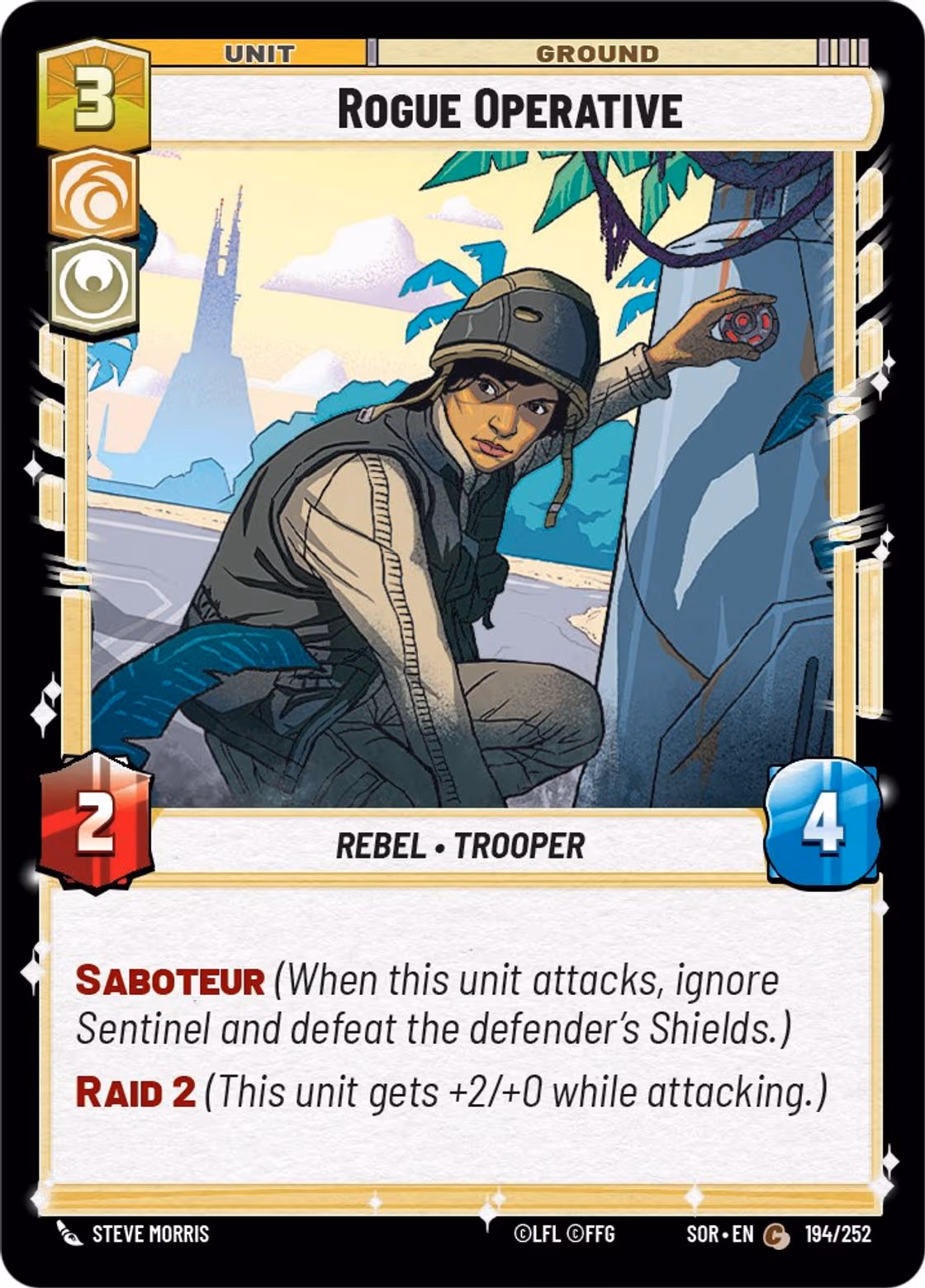 Rogue Operative SOR-194 Star Wars Unlimited card