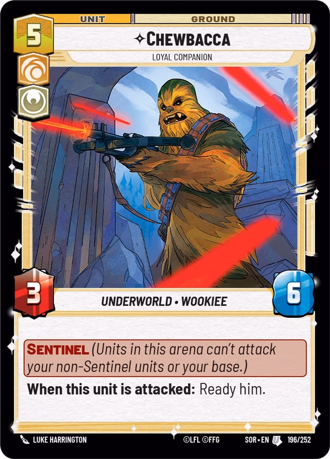 Chewbacca - Loyal Companion SOR-196 Star Wars Unlimited card