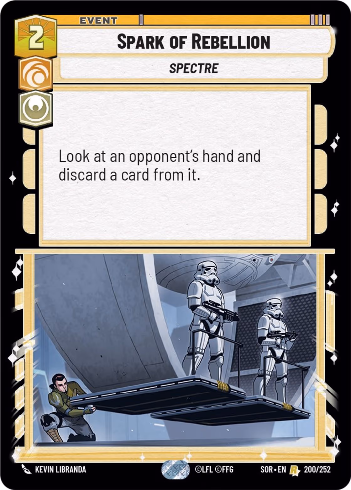 Spark of Rebellion SOR-200 Star Wars Unlimited card