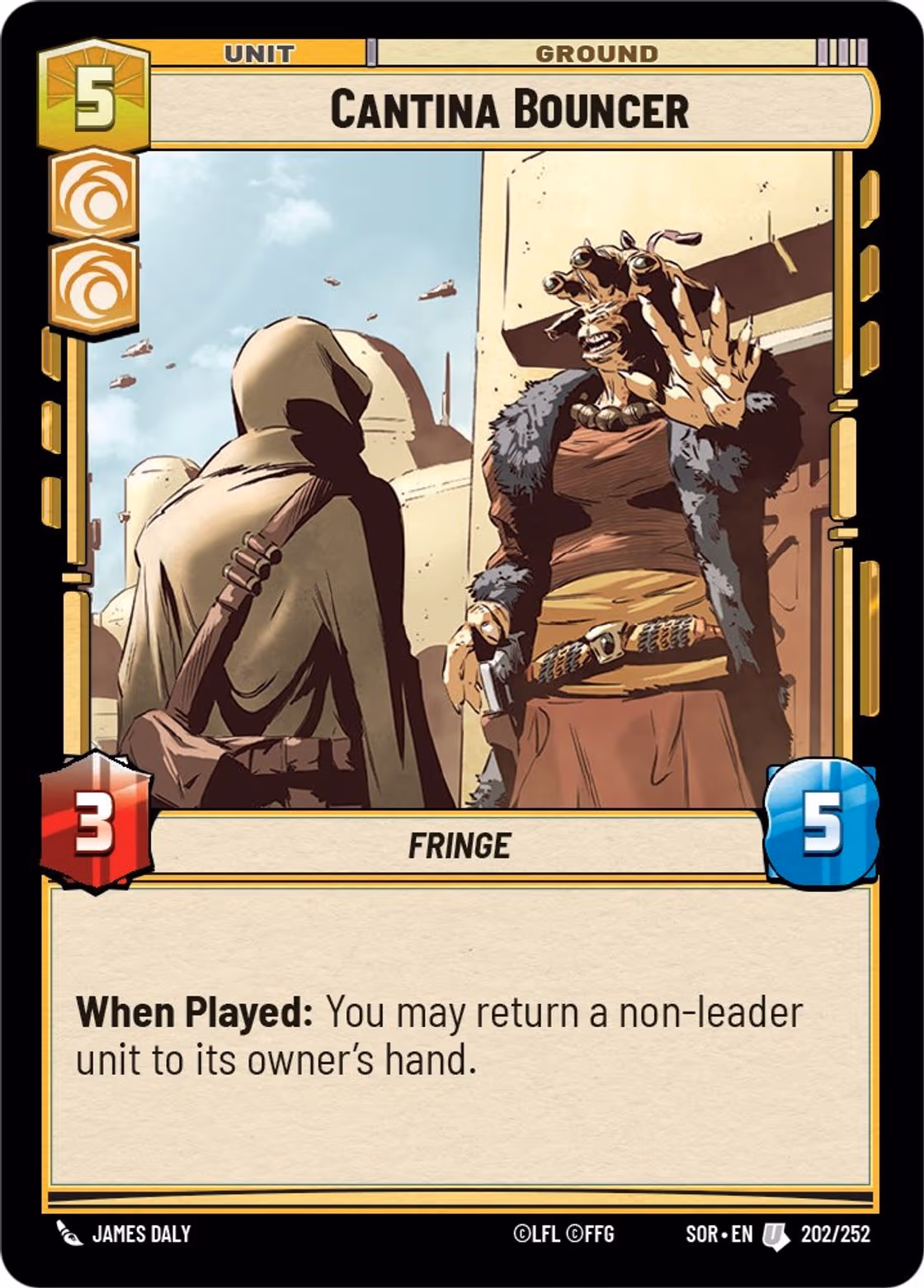 Cantina Bouncer SOR-202 Star Wars Unlimited card