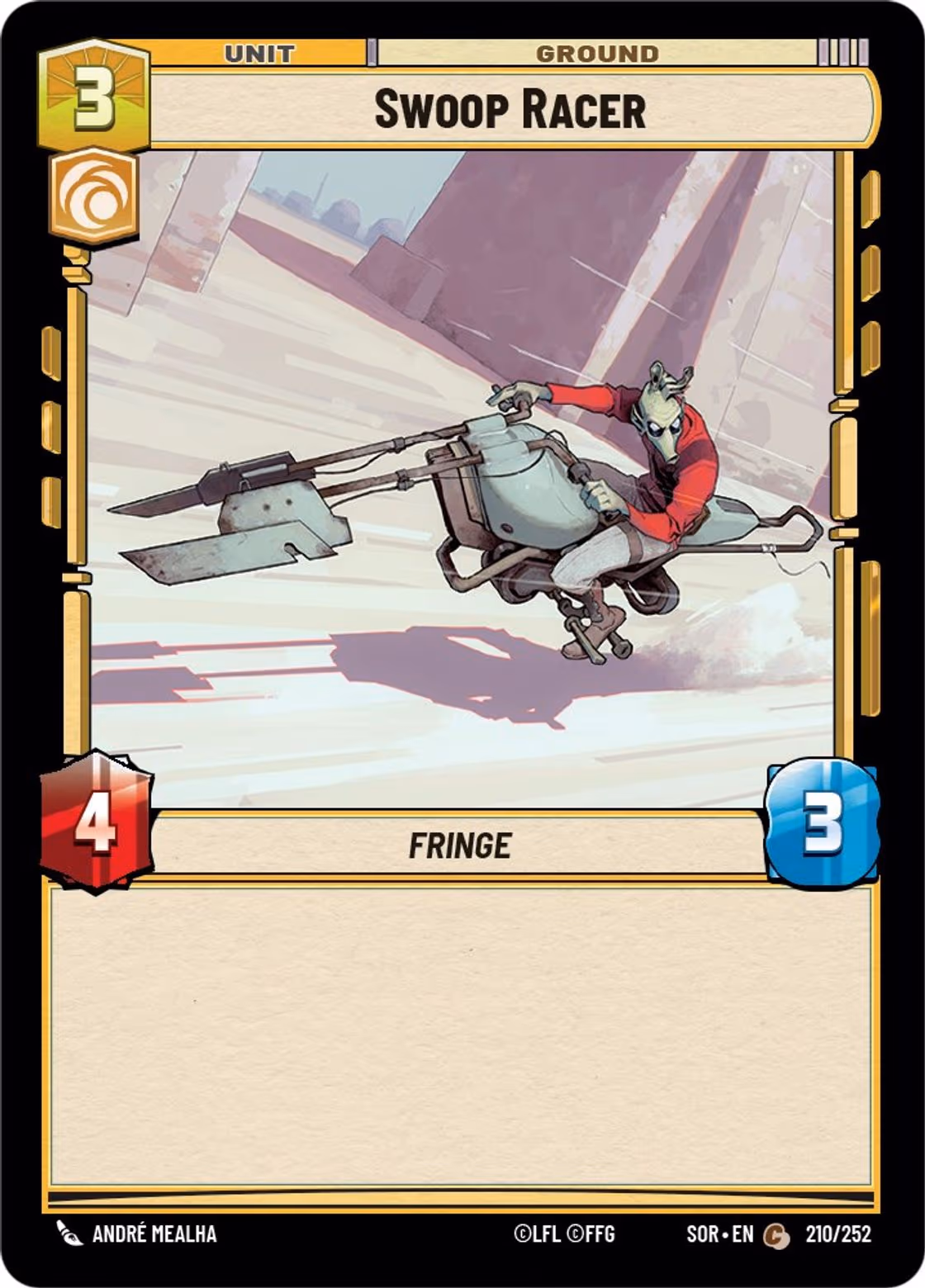 Swoop Racer SOR-210 Star Wars Unlimited card