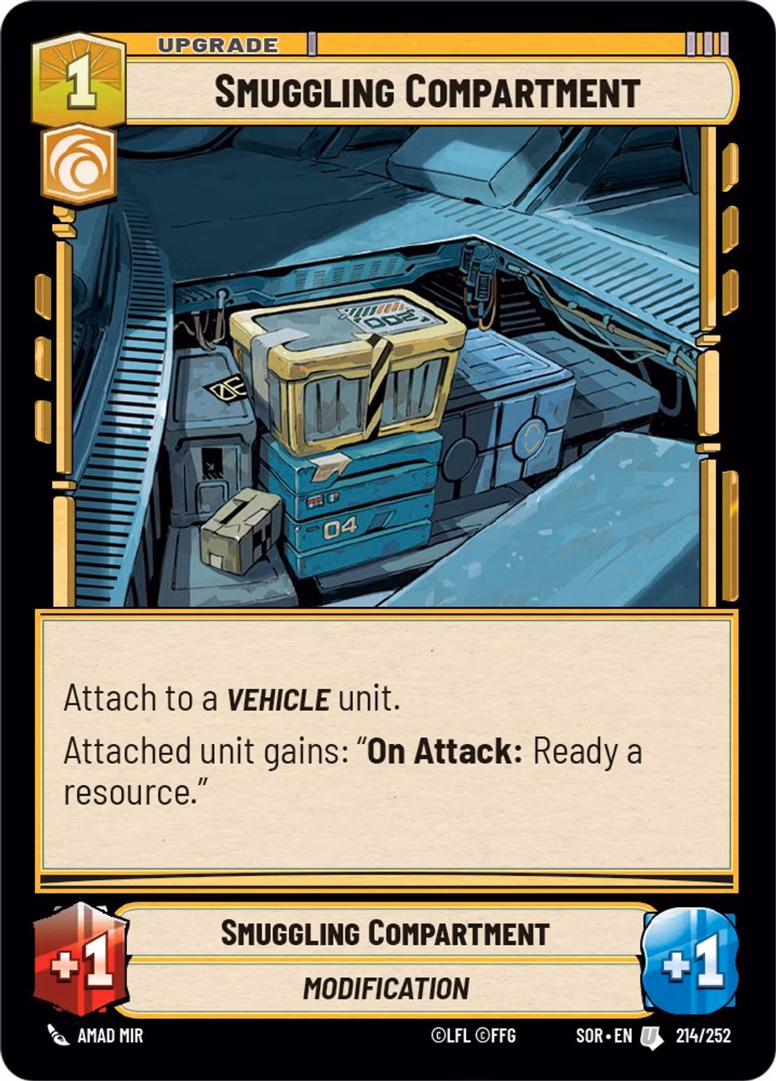 Smuggling Compartment SOR-214 Star Wars Unlimited card