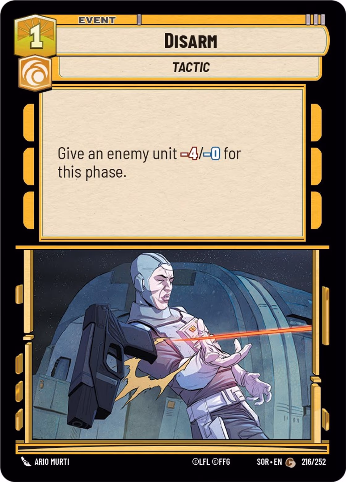 Disarm SOR-216 Star Wars Unlimited card