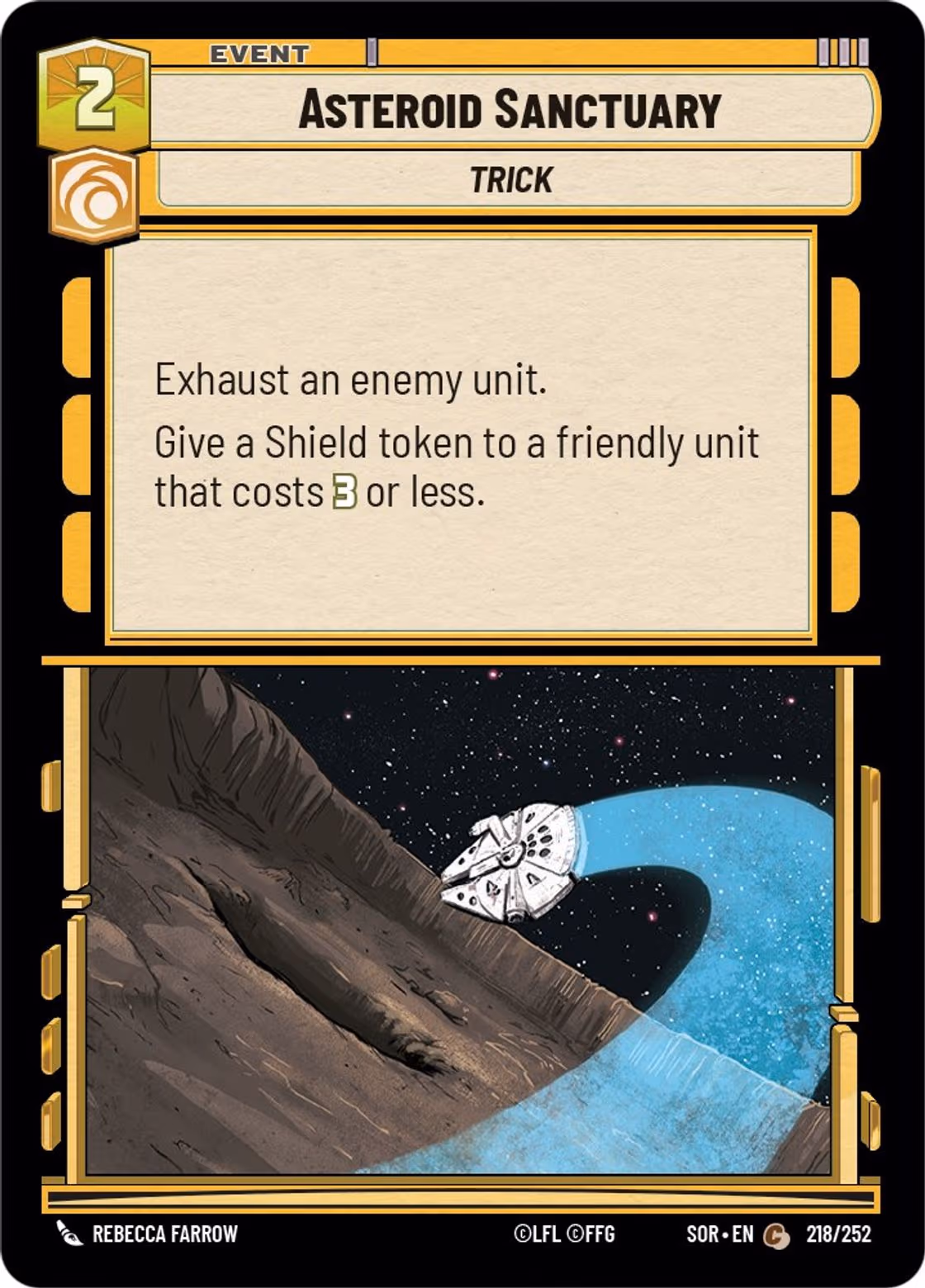 Asteroid Sanctuary SOR-218 Star Wars Unlimited card