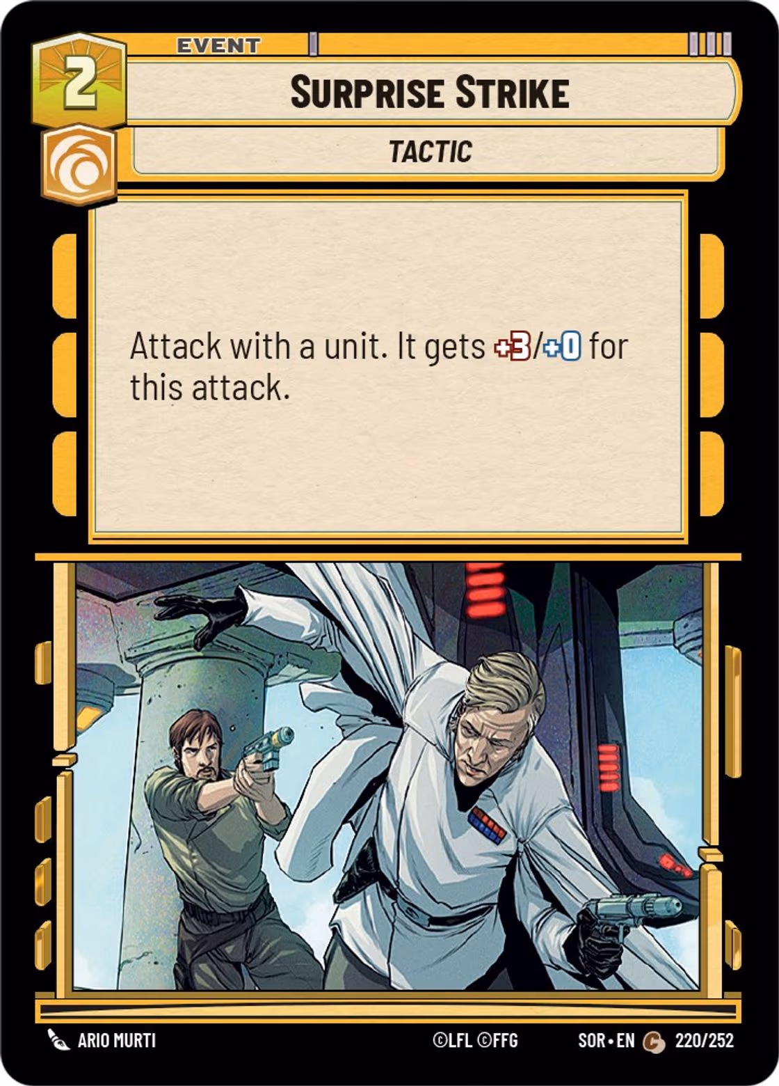 Surprise Strike SOR-220 Star Wars Unlimited card