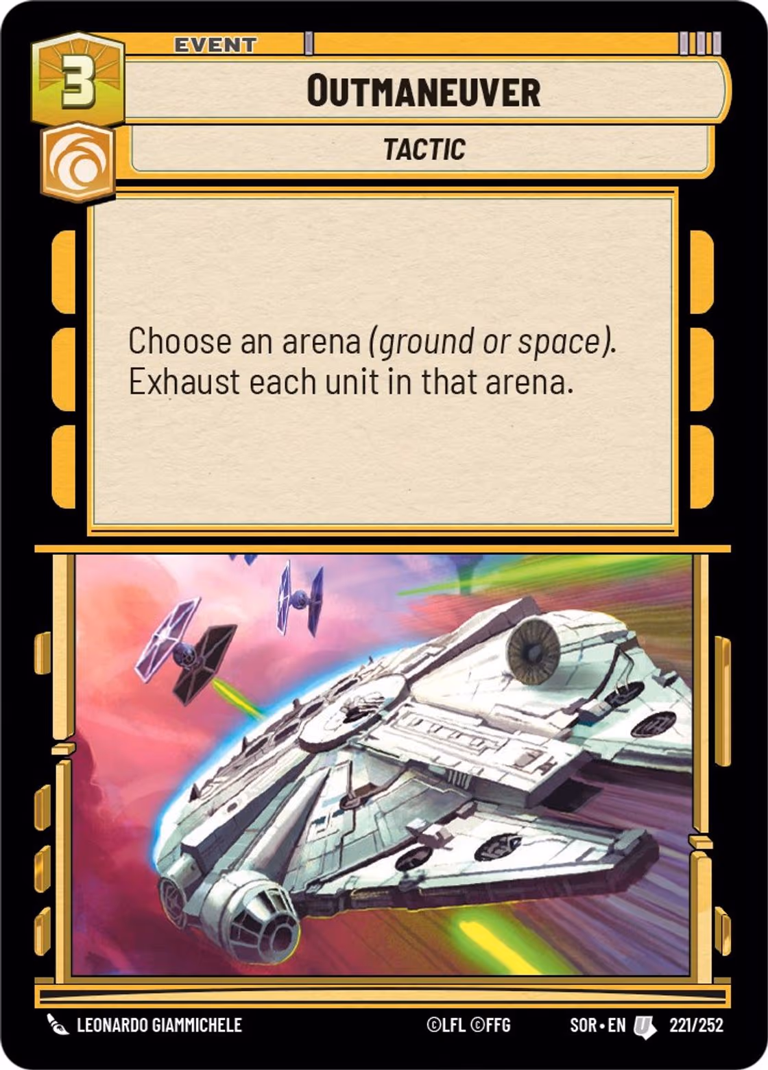 Outmaneuver SOR-221 Star Wars Unlimited card