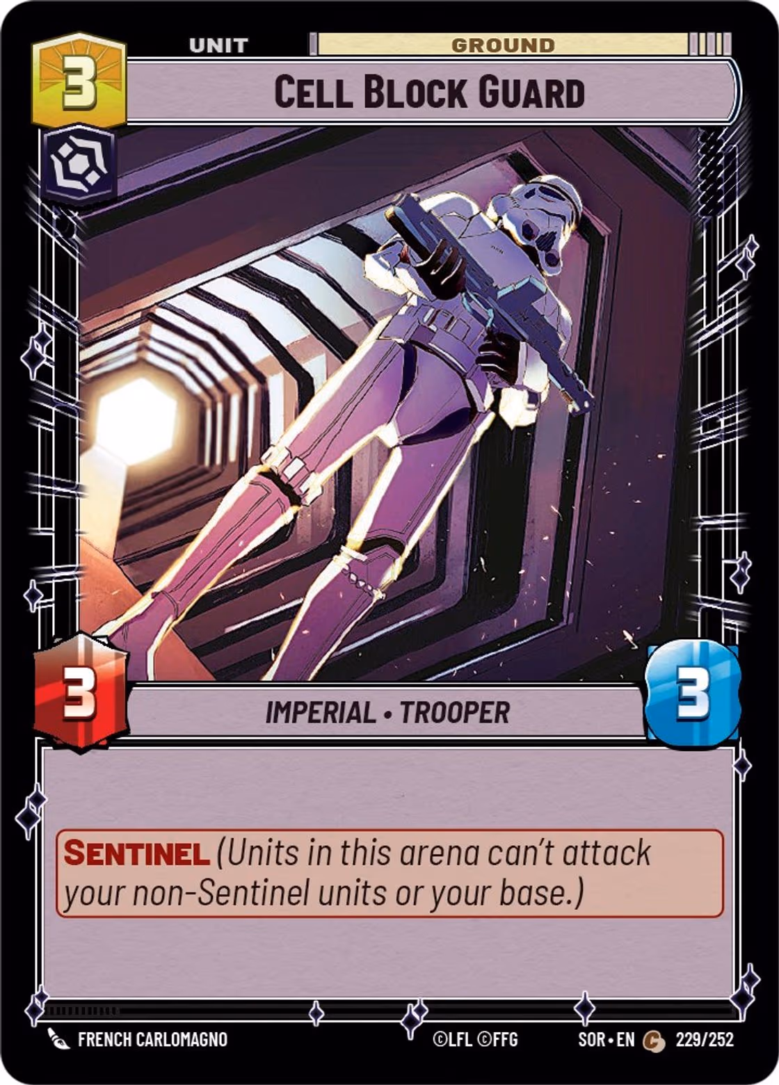 Cell Block Guard SOR-229 Star Wars Unlimited card