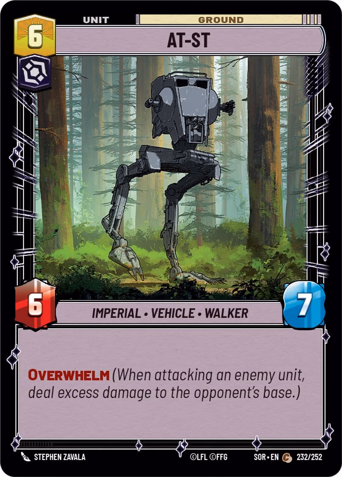 AT-ST SOR-232 Star Wars Unlimited card