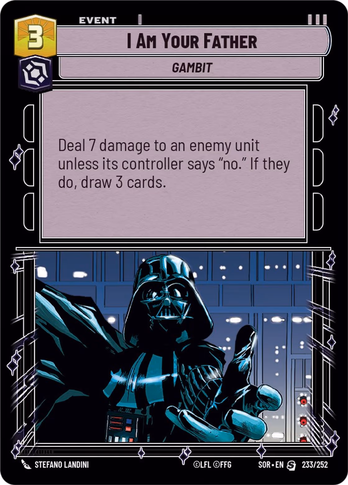 I Am Your Father SOR-233 Star Wars Unlimited card