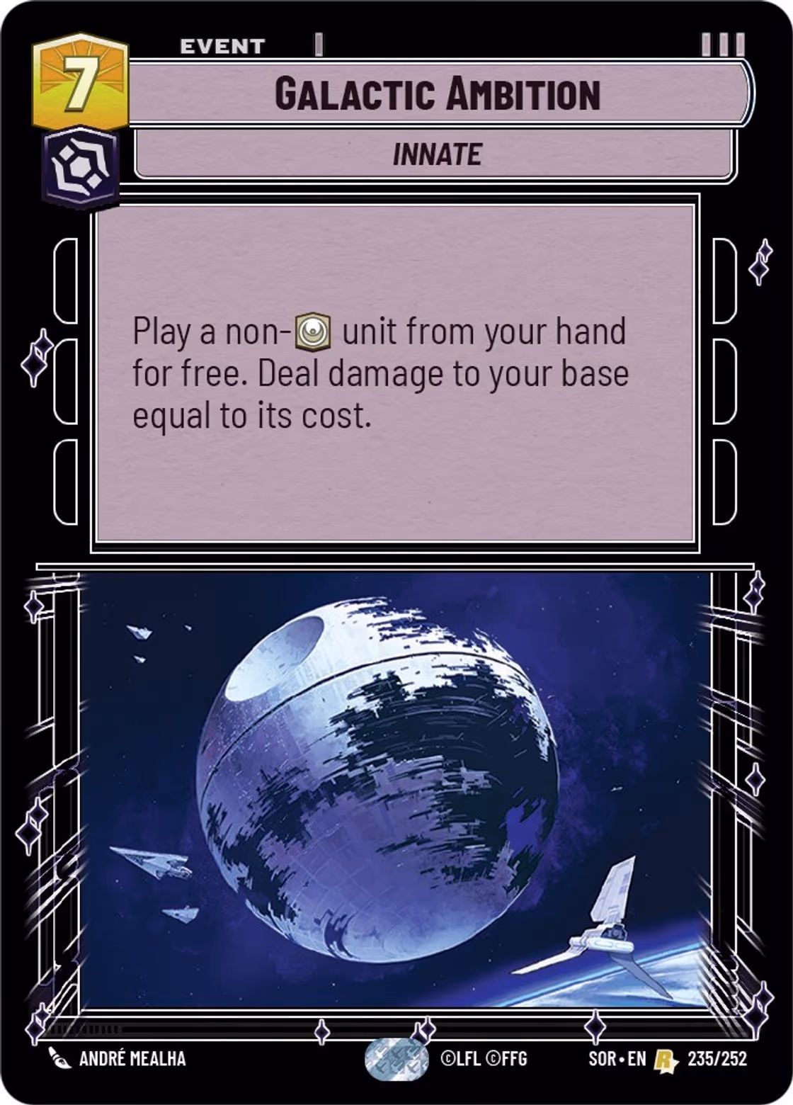 Galactic Ambition SOR-235 Star Wars Unlimited card