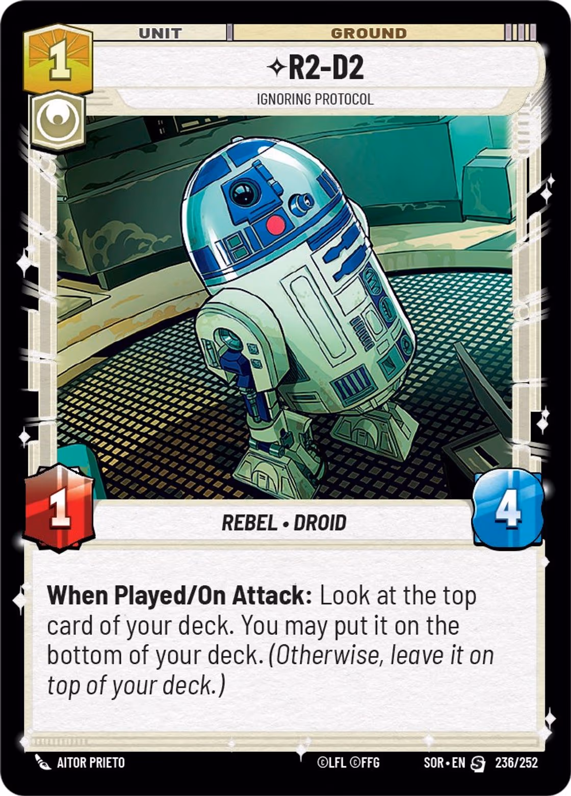 R2-D2 - Ignoring Protocol SOR-236 Star Wars Unlimited card