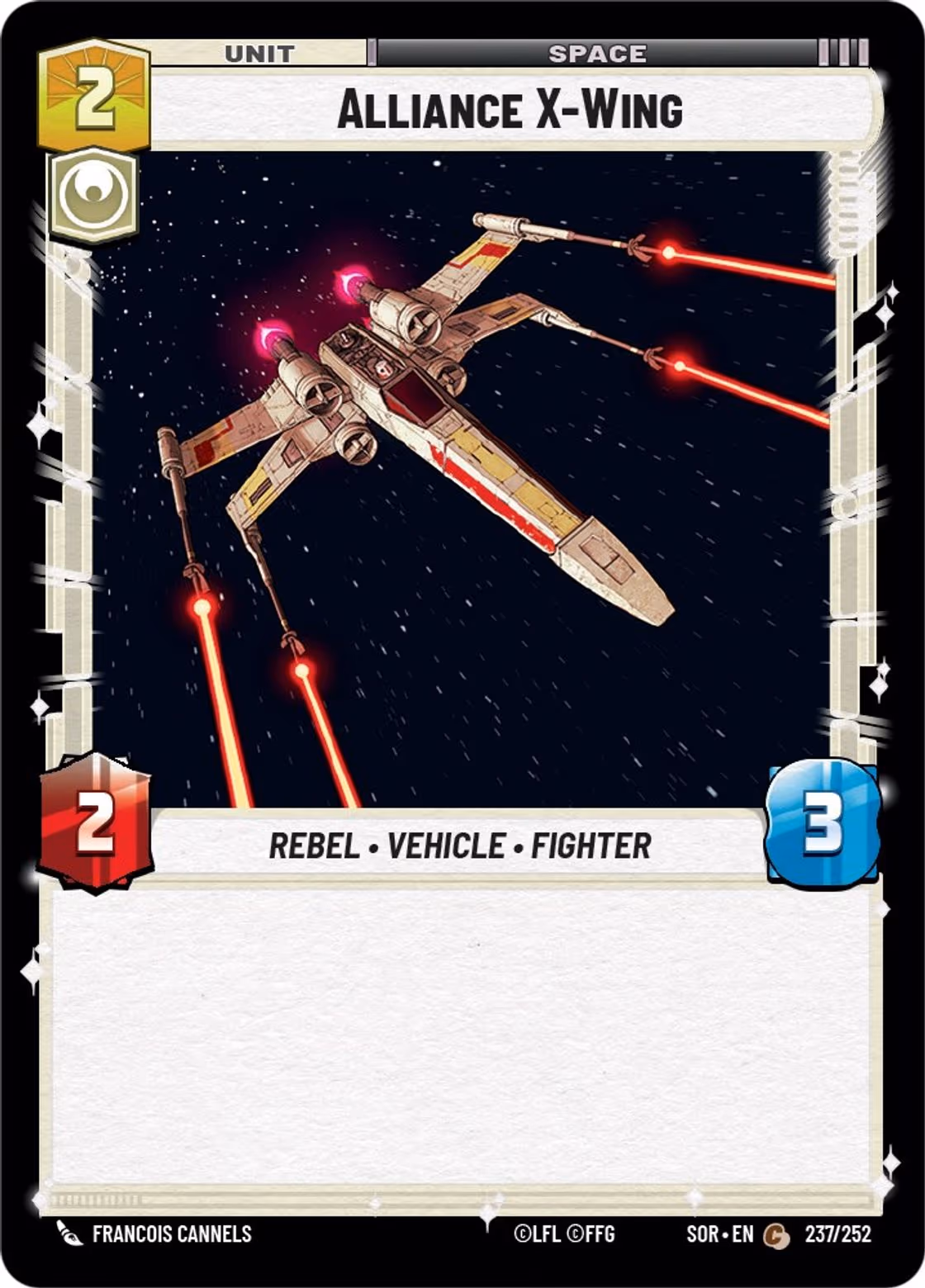 Alliance X-Wing SOR-237 Star Wars Unlimited card