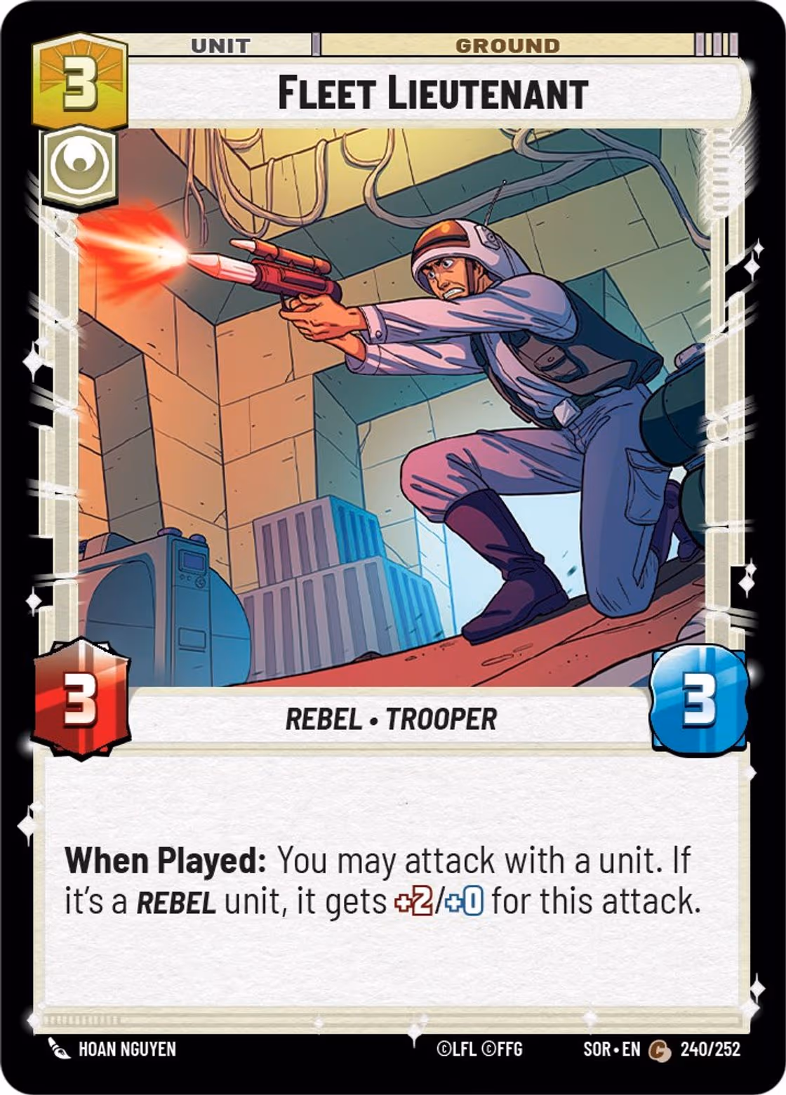 Fleet Lieutenant SOR-240 Star Wars Unlimited card