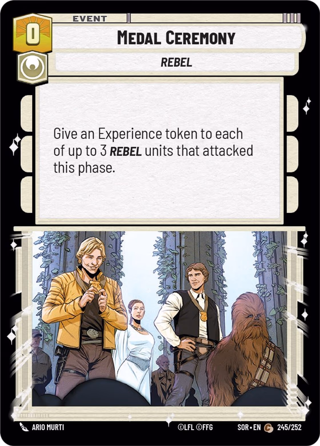Medal Ceremony SOR-245 Star Wars Unlimited card