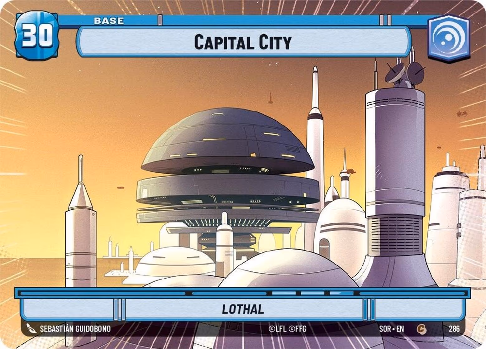 Capital City - Lothal SOR-286 Hyperspace Star Wars Unlimited card