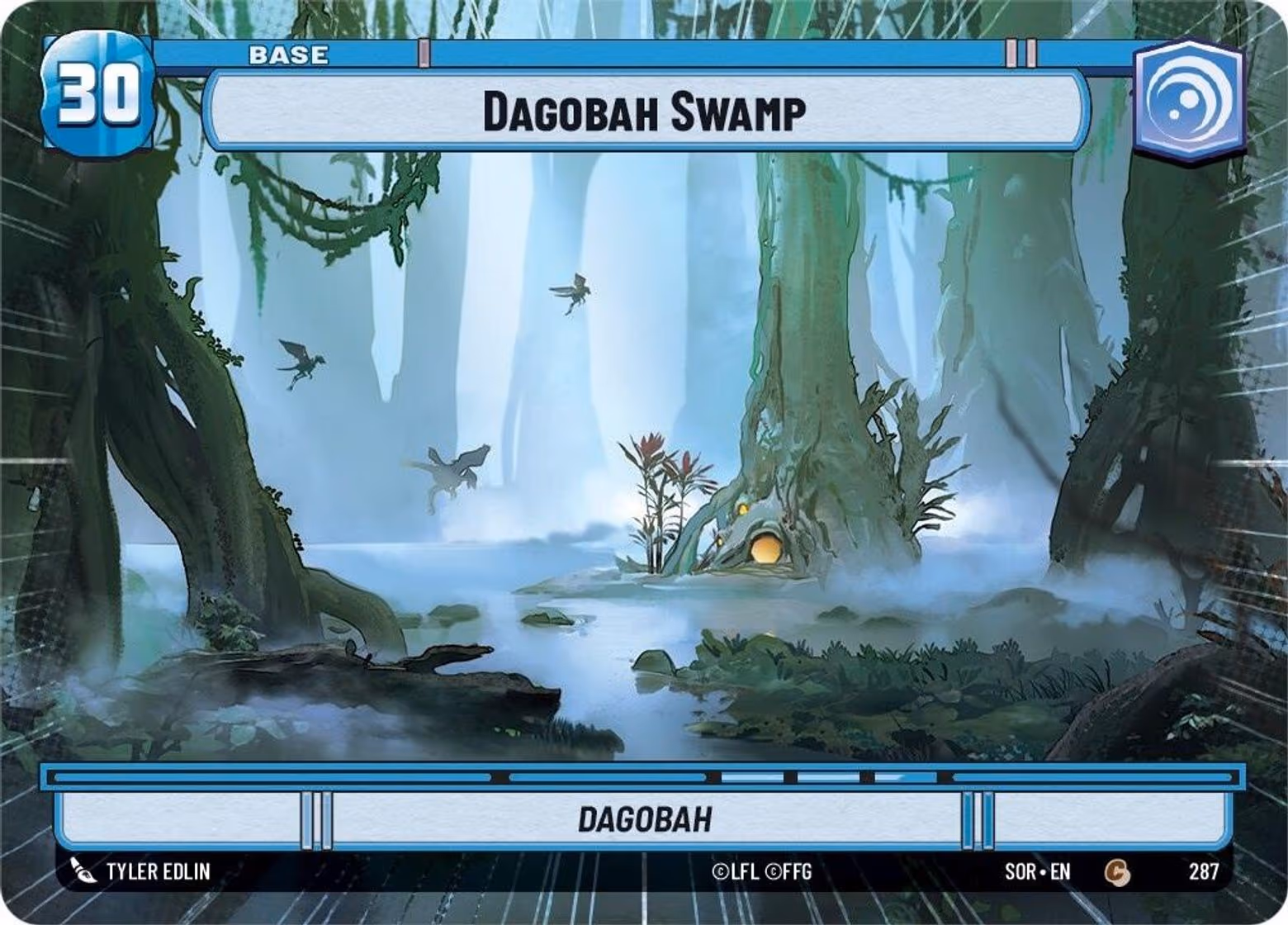 Dagobah Swamp - Dagobah SOR-287 Hyperspace Star Wars Unlimited card