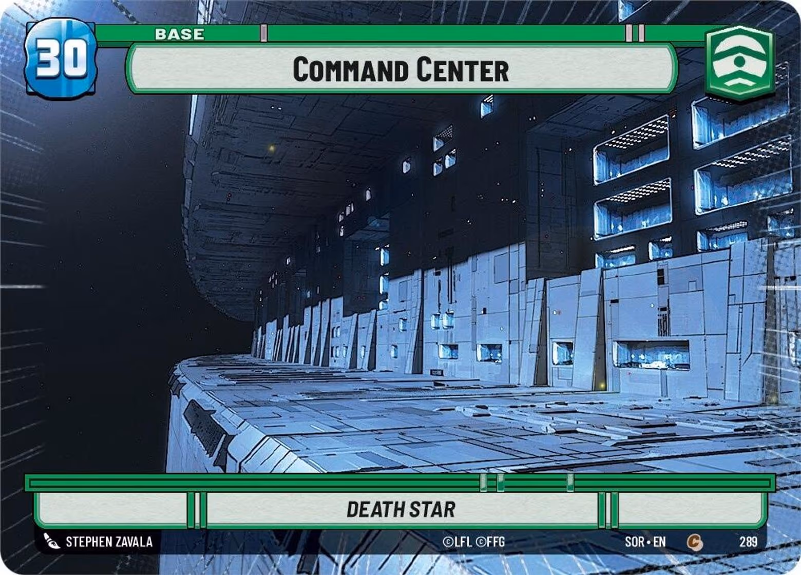 Command Center - Death Star SOR-289 Hyperspace Star Wars Unlimited card