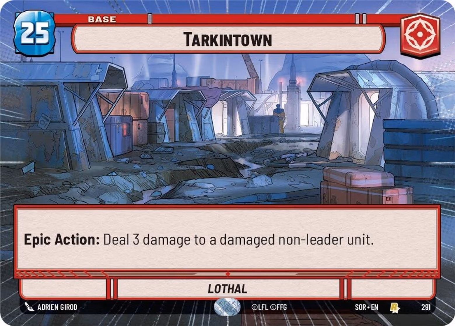 Tarkintown - Lothal SOR-291F Hyperspace Foil Star Wars Unlimited card