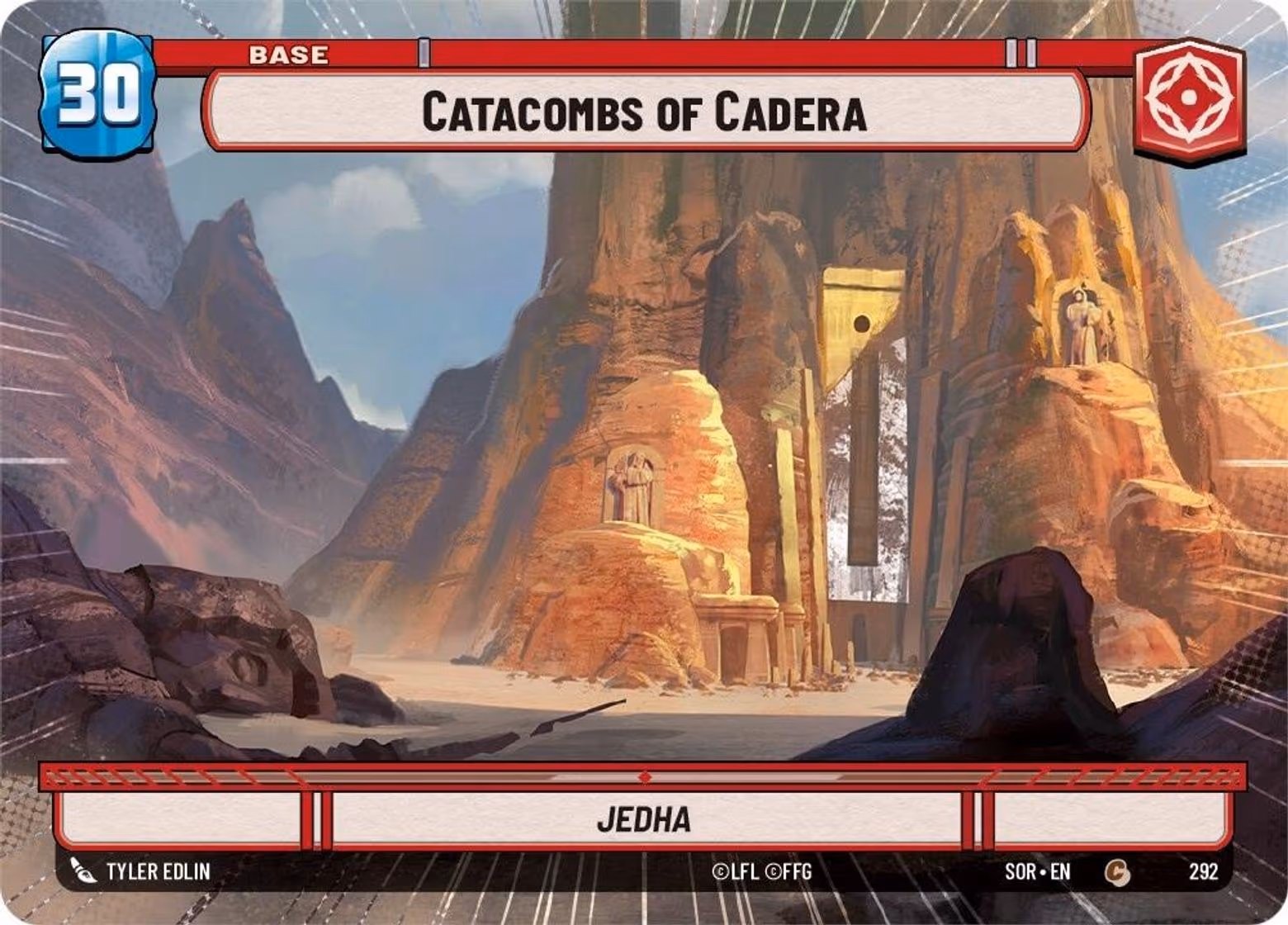 Catacombs of Cadera - Jedha SOR-292 Hyperspace Star Wars Unlimited card