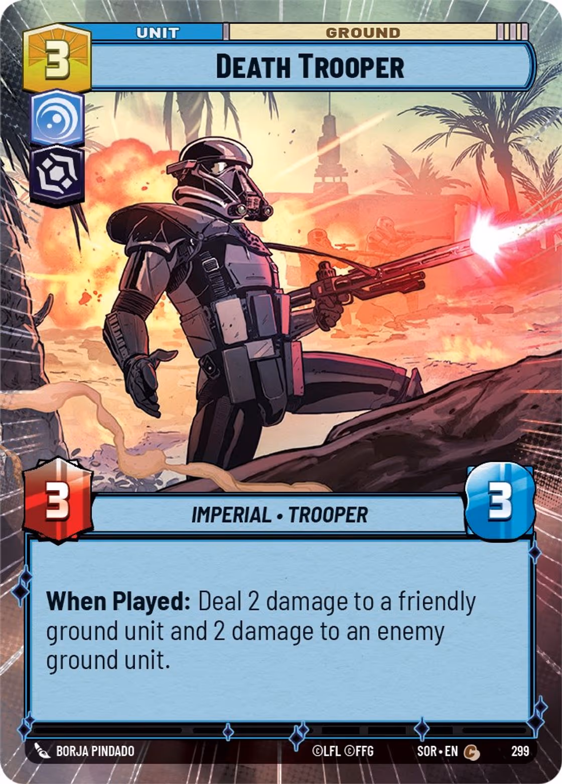 Death Trooper SOR-299 Hyperspace Star Wars Unlimited card