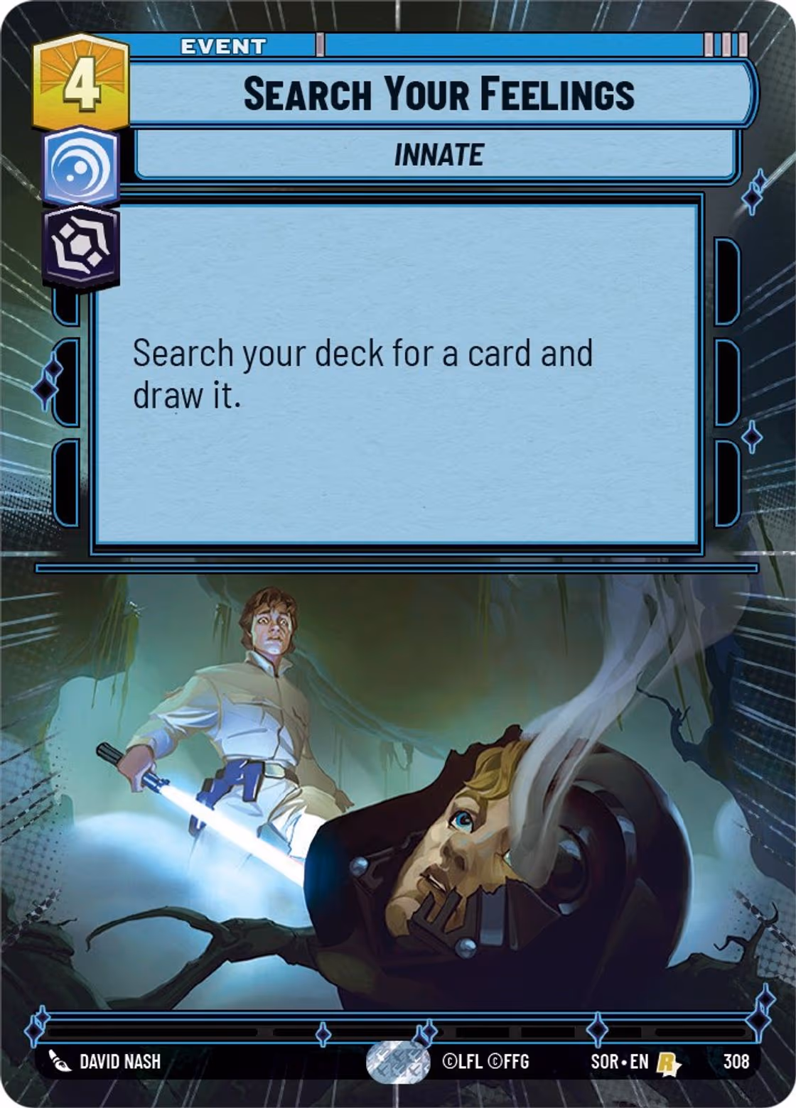 Search Your Feelings SOR-308 Hyperspace Star Wars Unlimited card