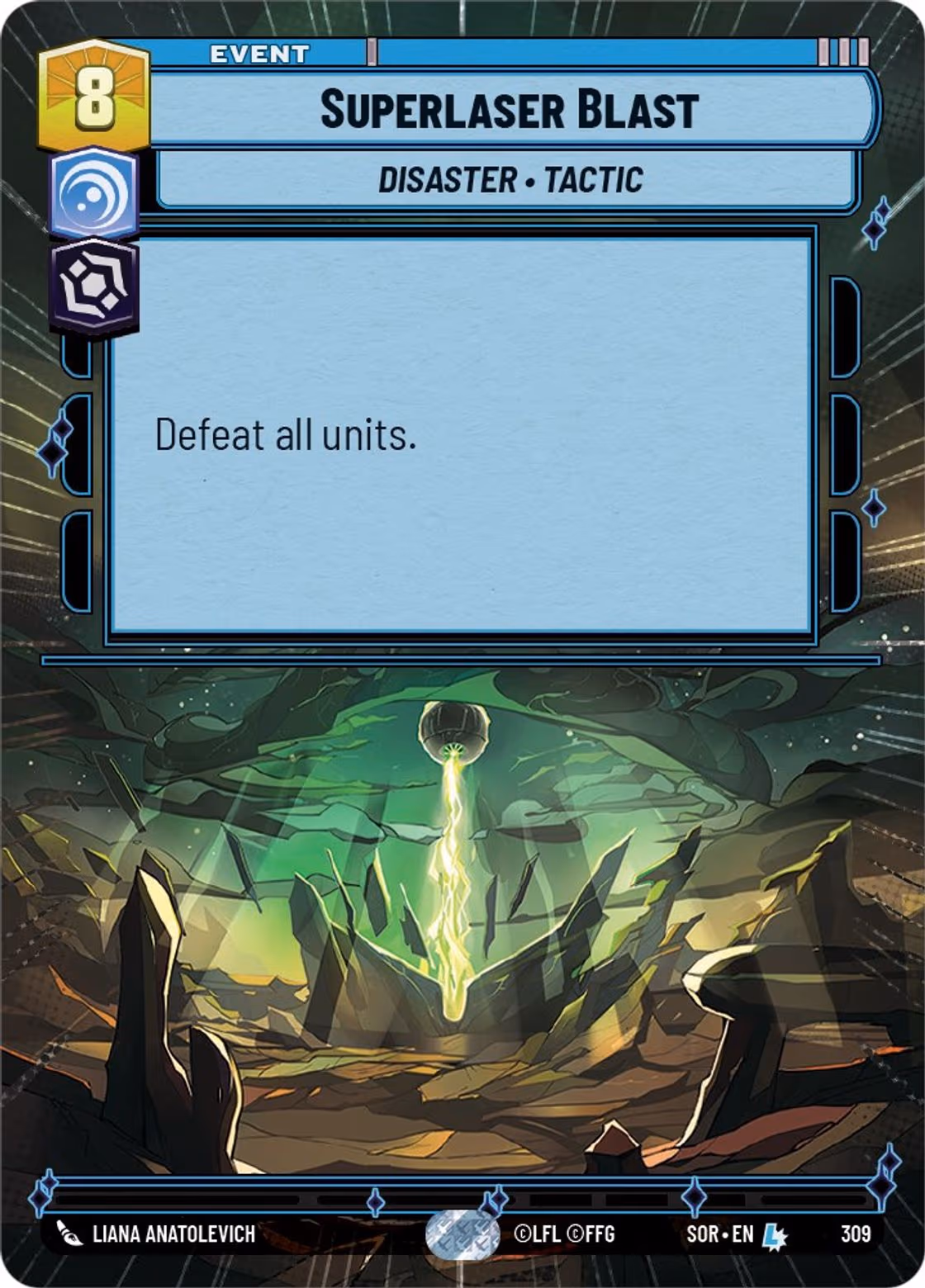Superlaser Blast SOR-309 Hyperspace Star Wars Unlimited card