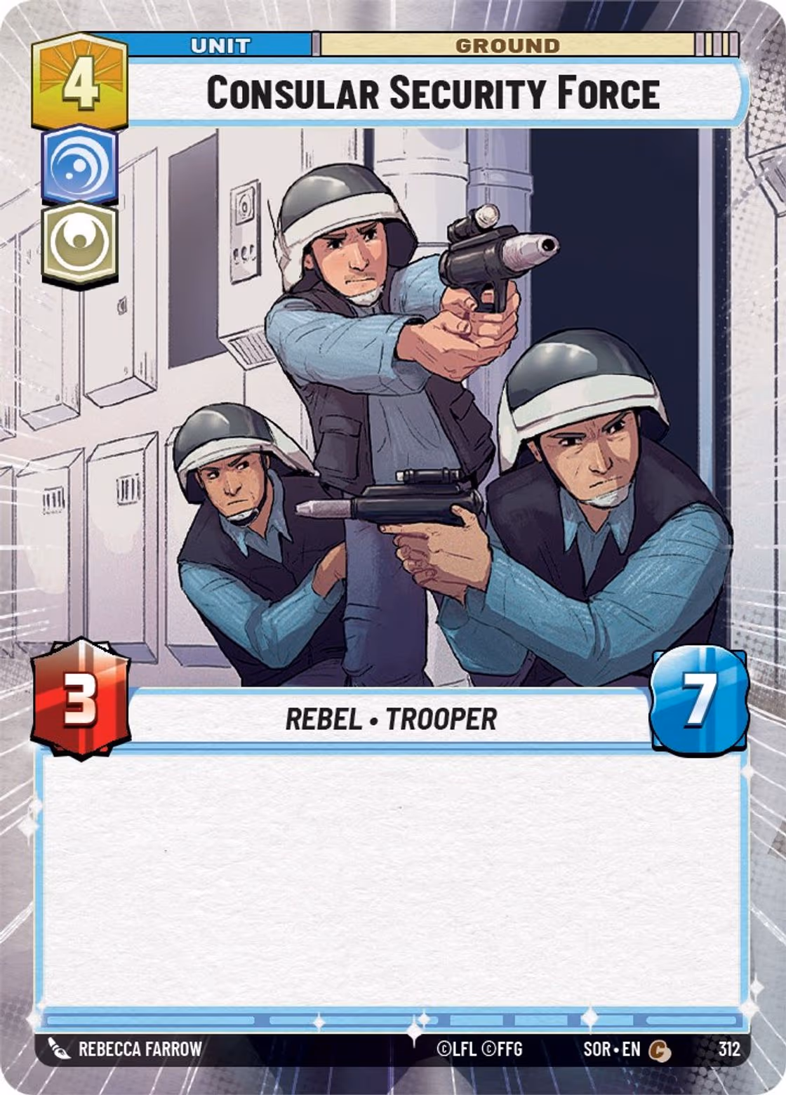 Consular Security Force SOR-312 Hyperspace Star Wars Unlimited card