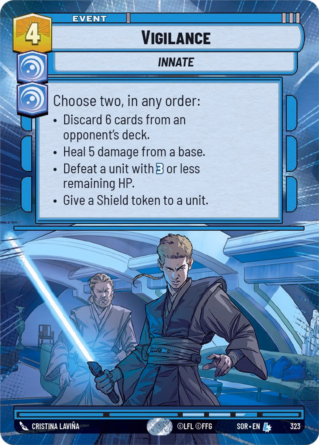 Vigilance SOR-323 Hyperspace Star Wars Unlimited card