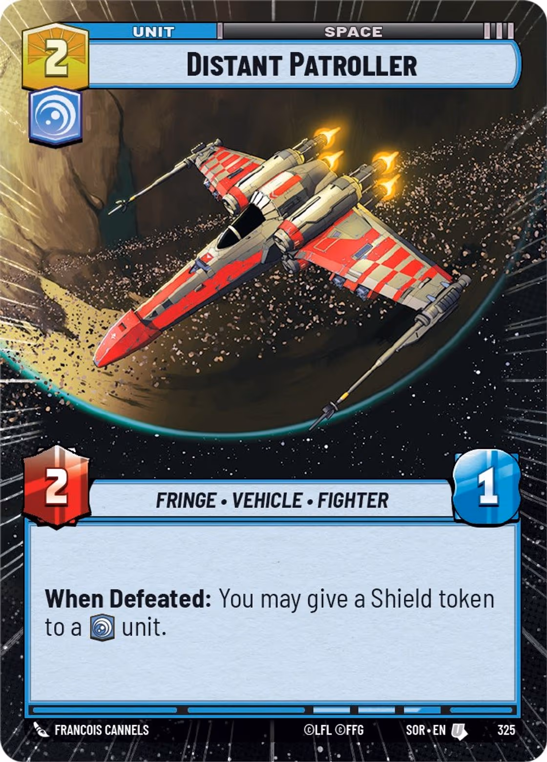 Distant Patroller SOR-325 Hyperspace Star Wars Unlimited card