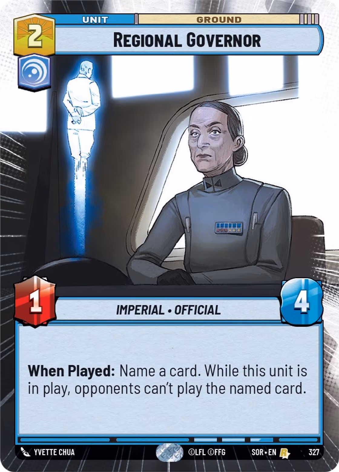 Regional Governor SOR-327 Hyperspace Star Wars Unlimited card