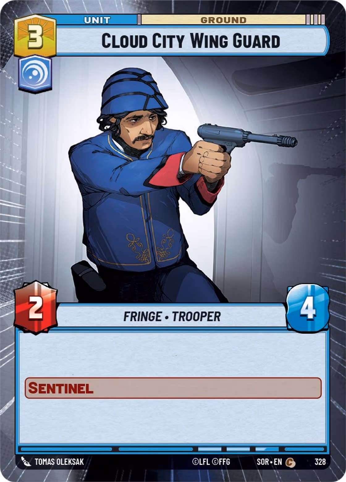 Cloud City Wing Guard SOR-328 Hyperspace Star Wars Unlimited card