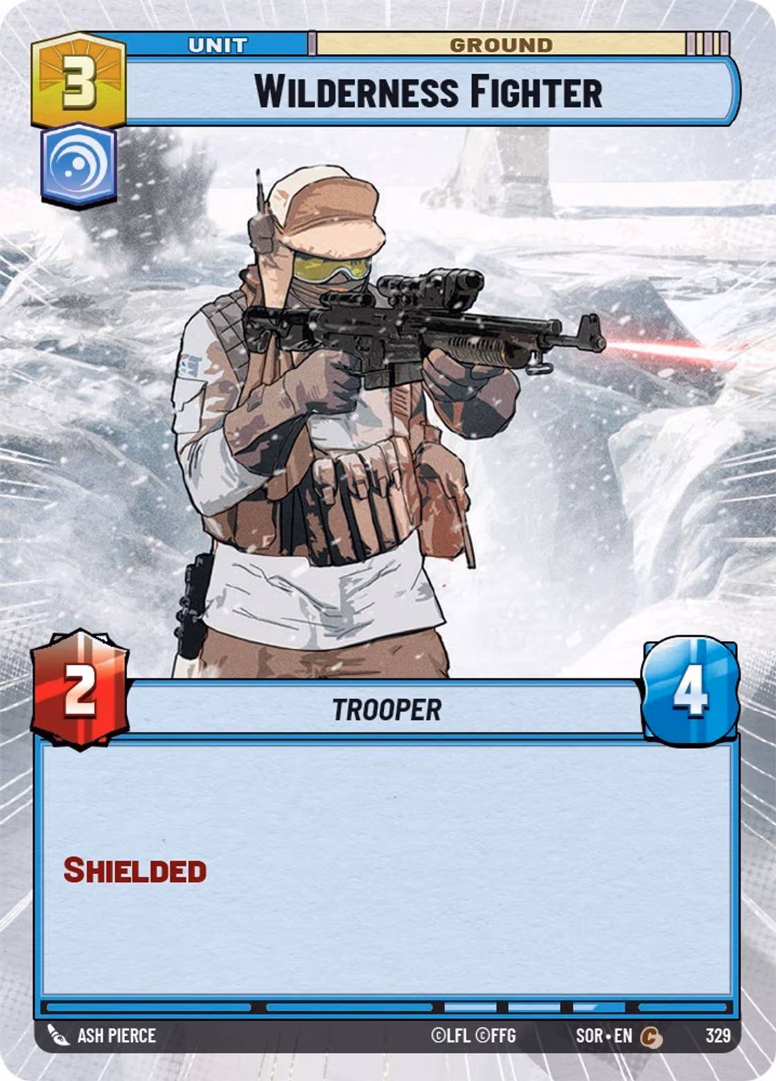 Wilderness Fighter SOR-329 Hyperspace Star Wars Unlimited card