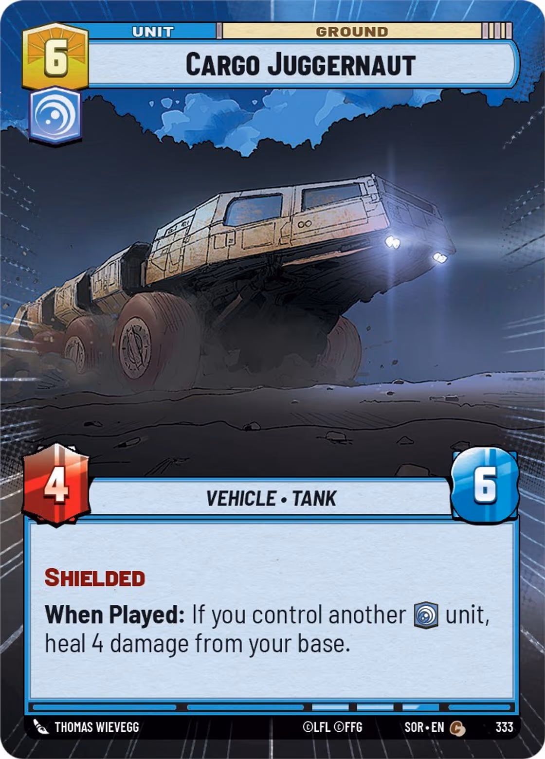 Cargo Juggernaut SOR-333 Hyperspace Star Wars Unlimited card