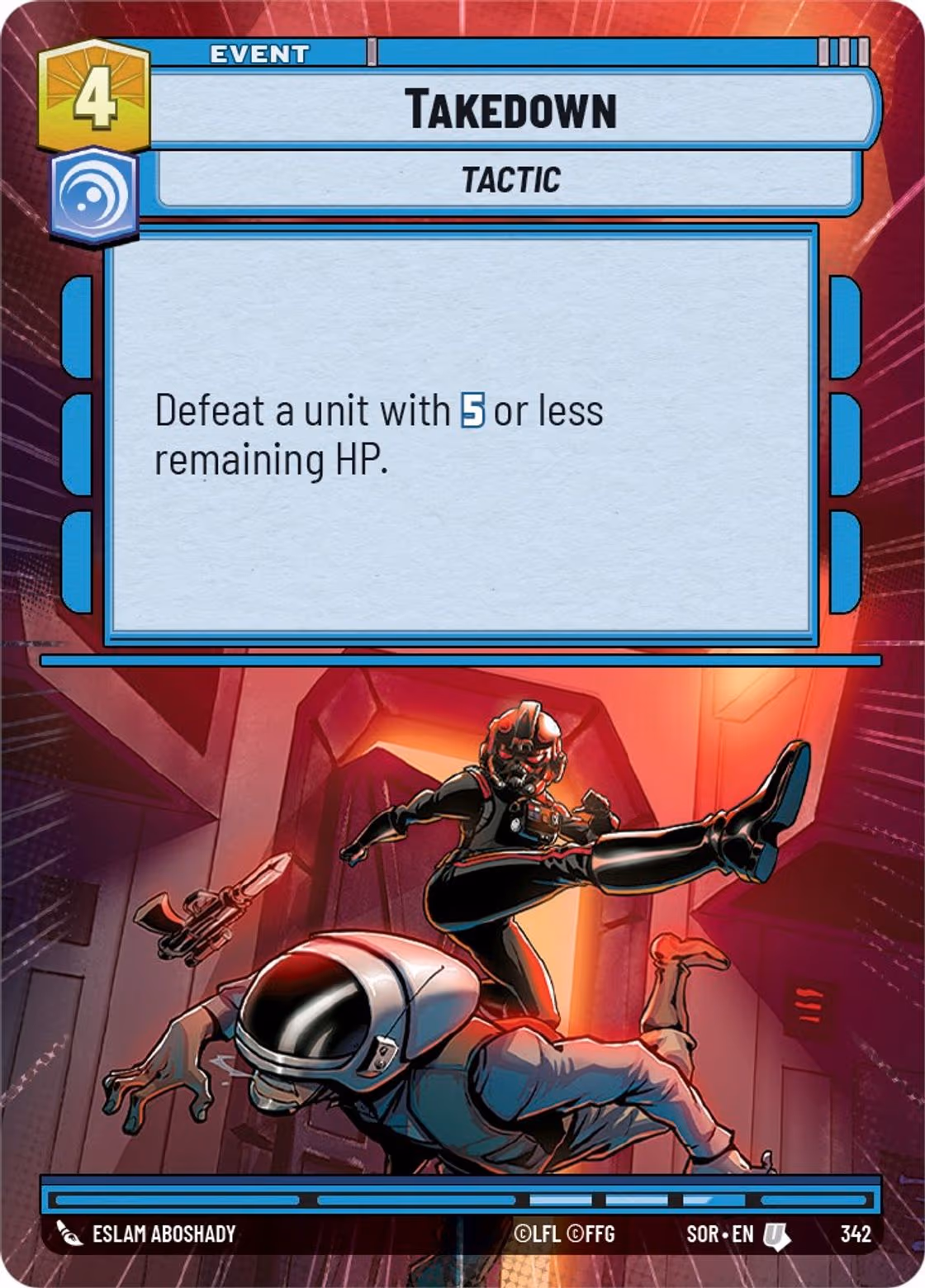 Takedown SOR-342 Hyperspace Star Wars Unlimited card