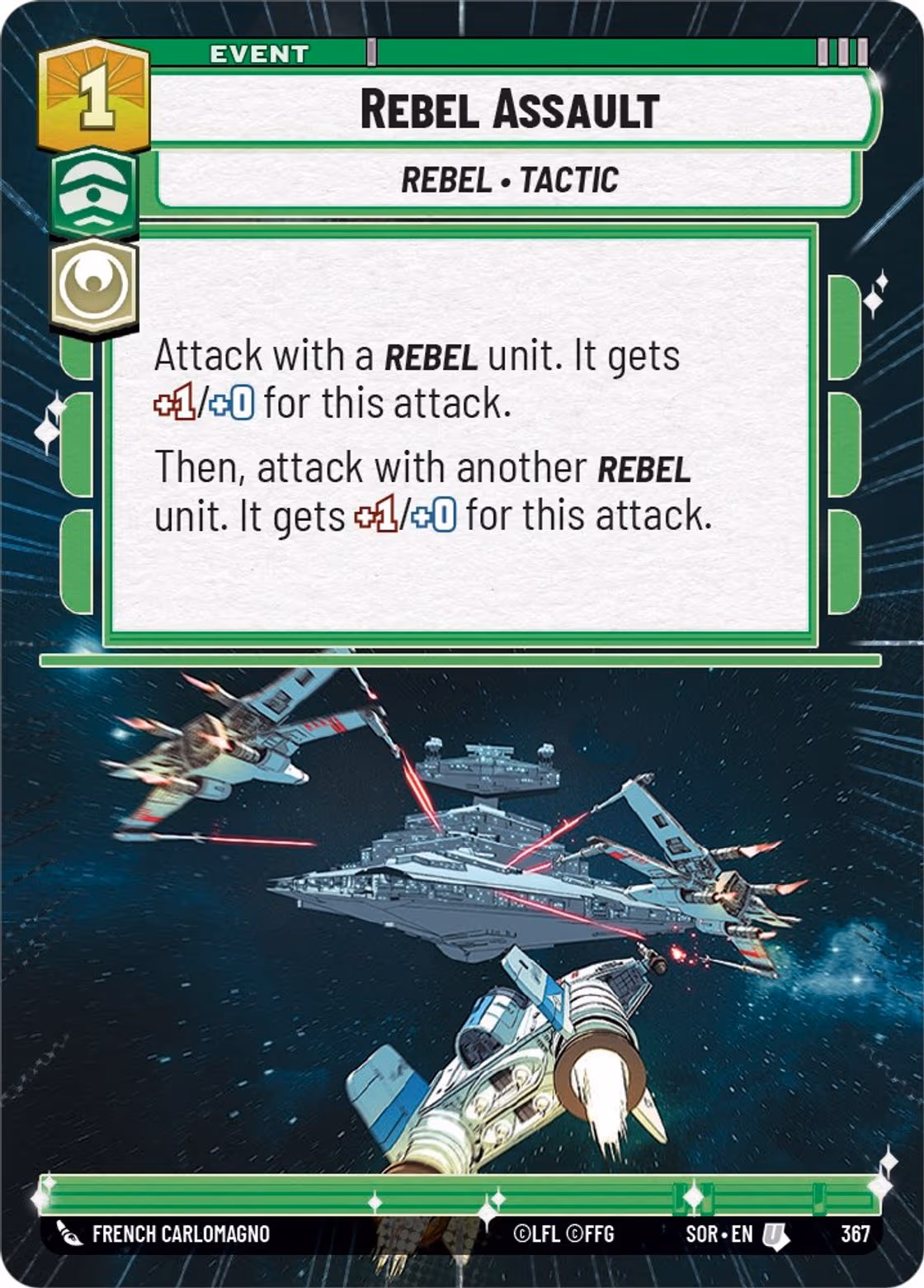 Rebel Assault SOR-367 Hyperspace Star Wars Unlimited card