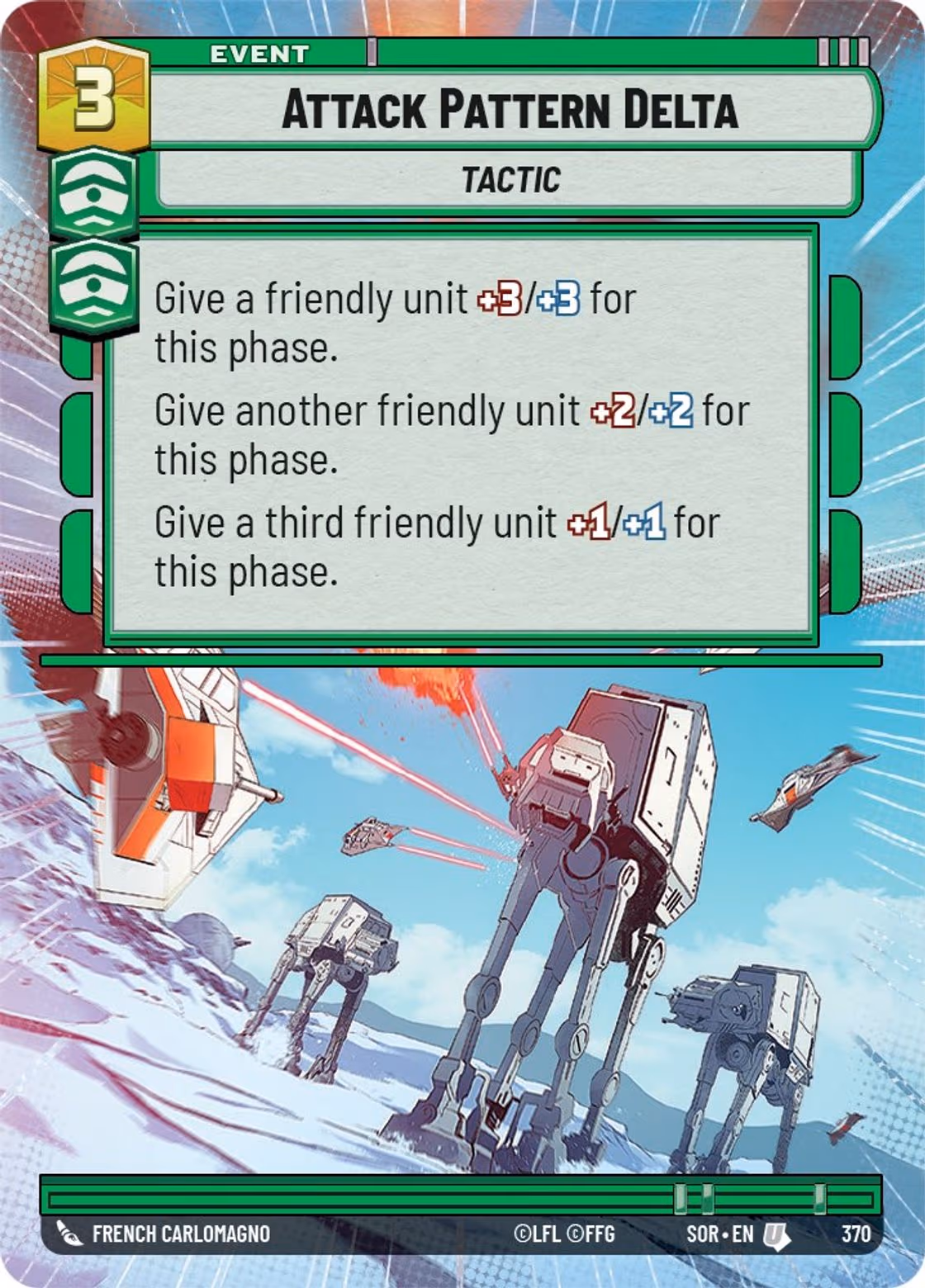 Attack Pattern Delta SOR-370 Hyperspace Star Wars Unlimited card