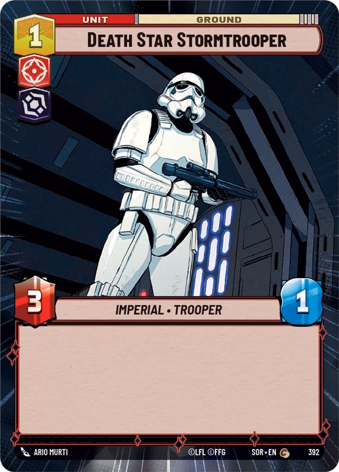 Death Star Stormtrooper SOR-392 Hyperspace Star Wars Unlimited card