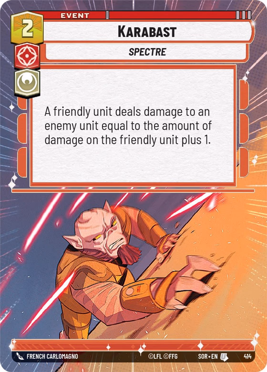 Karabast SOR-414 Hyperspace Star Wars Unlimited card