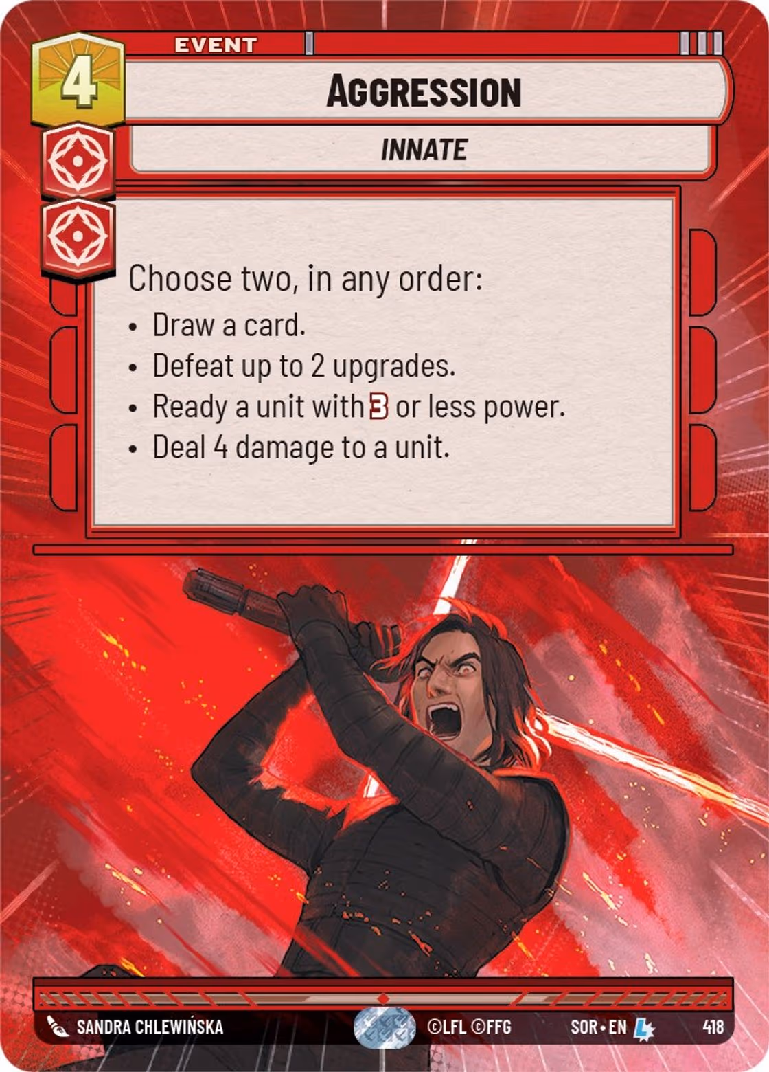 Aggression SOR-418 Hyperspace Star Wars Unlimited card