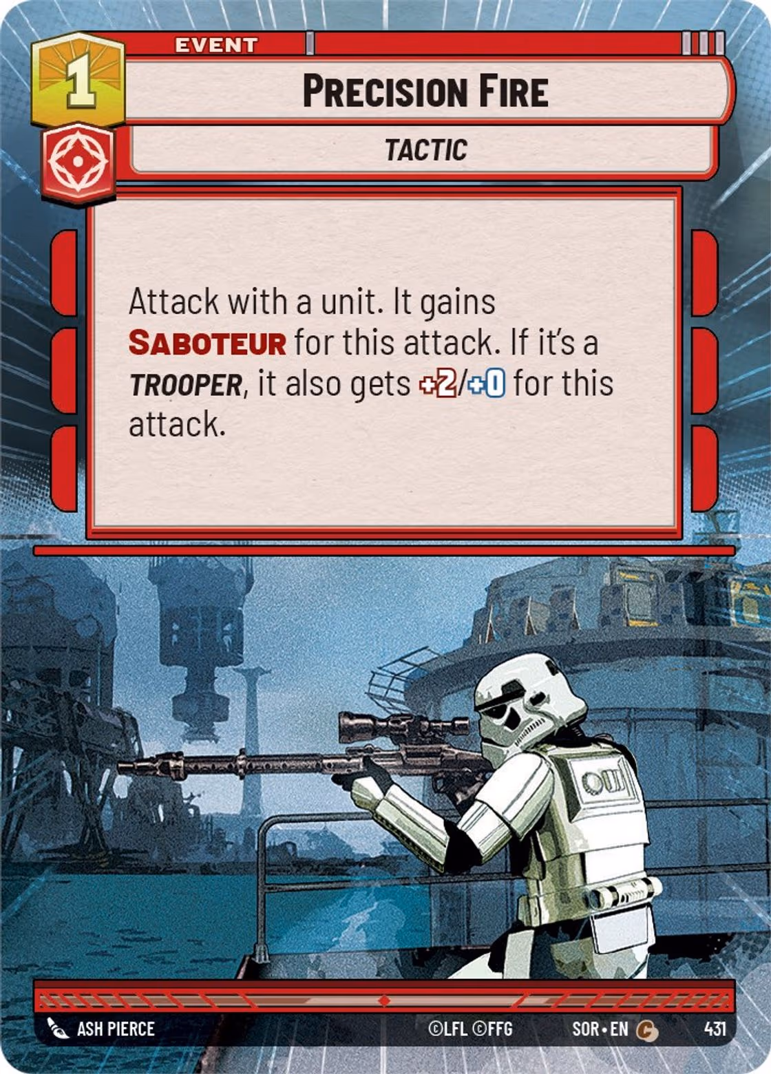 Precision Fire SOR-431 Hyperspace Star Wars Unlimited card