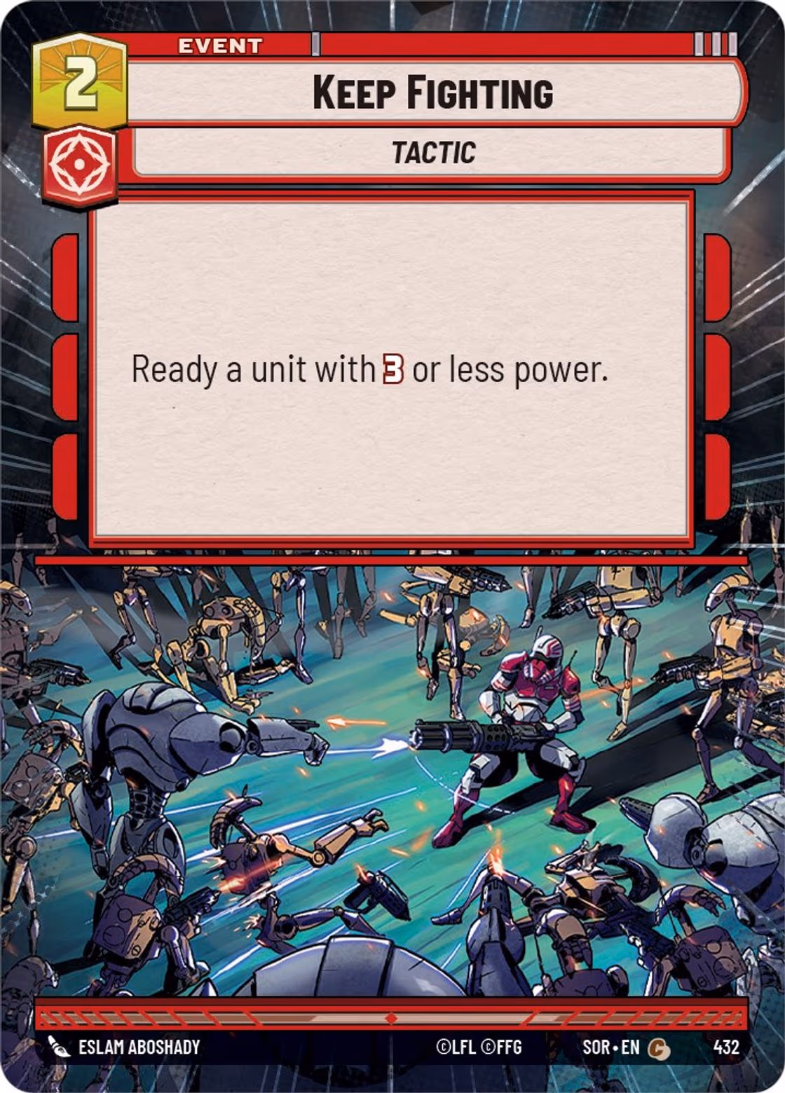 Keep Fighting SOR-432 Hyperspace Star Wars Unlimited card